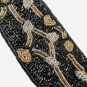 Vintage Black, Gold and Silver Belt